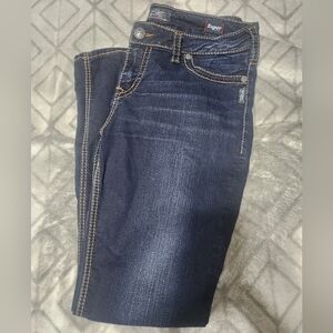 Womens Silver Suki Super stretch jeans. SZ.34W31L.